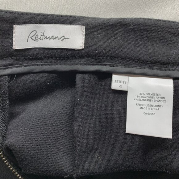 Reitmans Black Sport Skirt Size 4 Petite - Picture 5 of 9